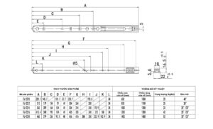 Chi tiết kỹ thuật bản lề chữ A - HH04